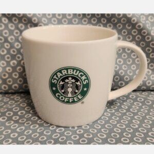 Starbucks 2008 White Bone China Logo Mug ~ 12oz